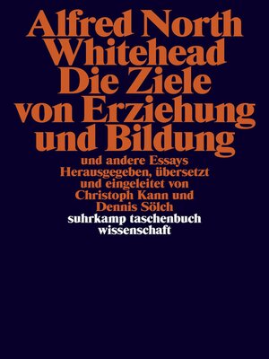 cover image of Die Ziele von Erziehung und Bildung